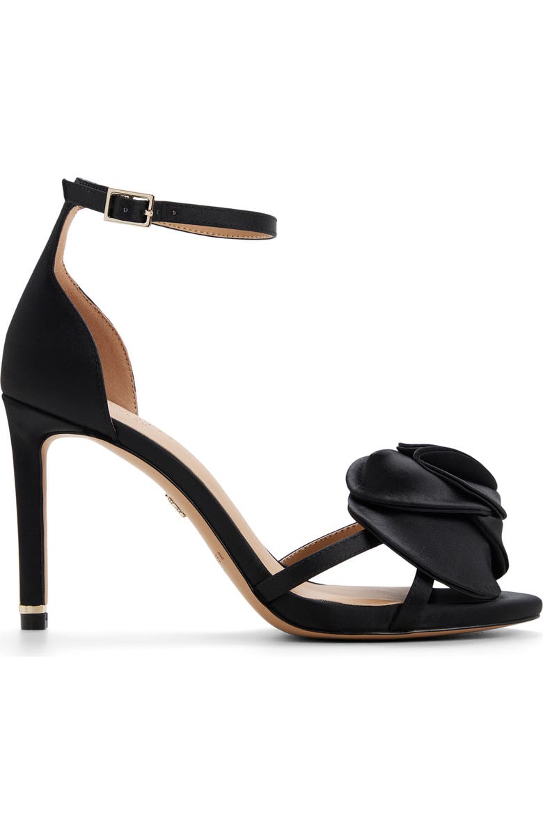 Ted Baker London Alia Rose Ankle Strap Sandal, Alternate, color, Black