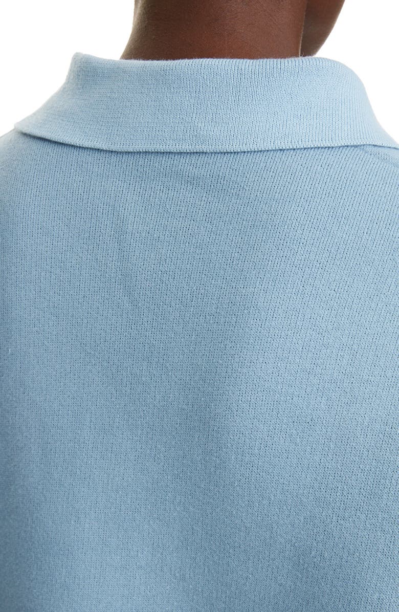 Acne Studios Ferd Quarter Zip Cotton Sweatshirt, Alternate, color, 