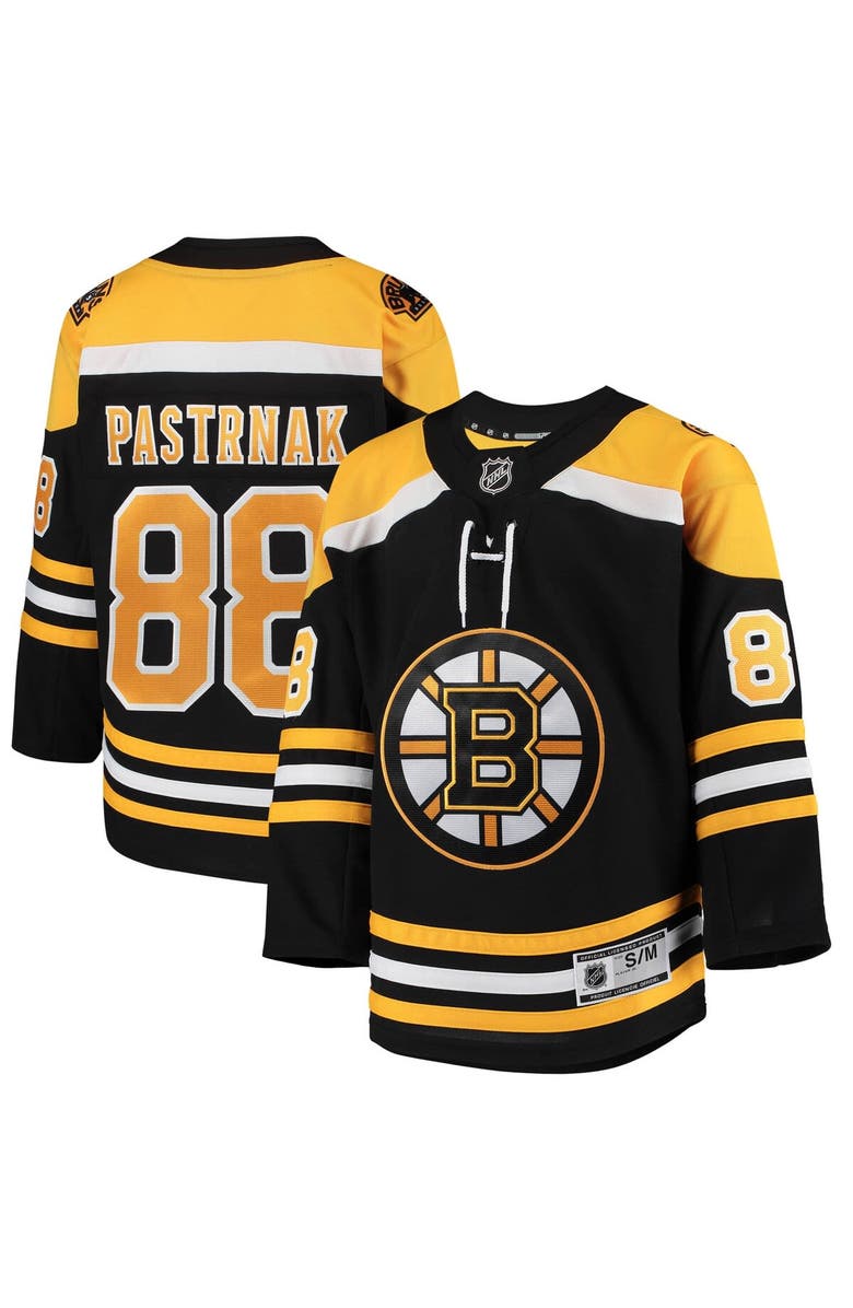 Outerstuff Youth David Pastrnak Black Boston Bruins Home Premier Player Jersey, Main, color, 