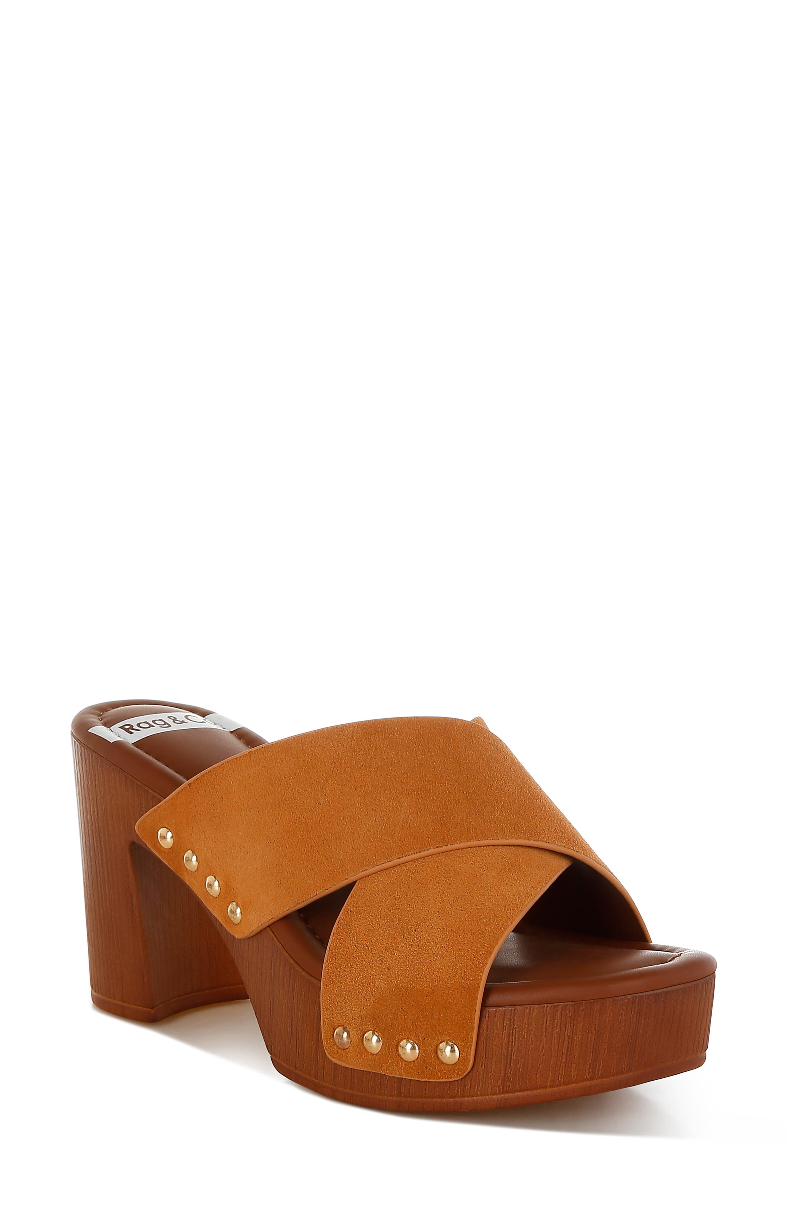 Rag & Co Maersk Platform Sandal, Main, color, 