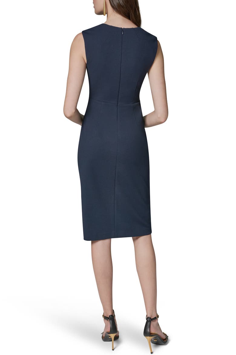 Wrap Front Sleeveless Sheath Dress, Alternate, color, NIGHTFALL