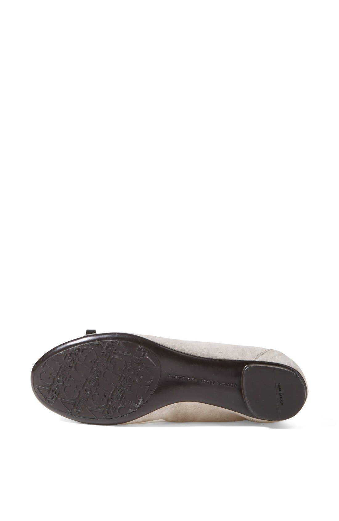 Attilio Giusti Leombruni 'Bella' Patent & Nappa Leather Ballet Flat, Alternate, color, TAUPE