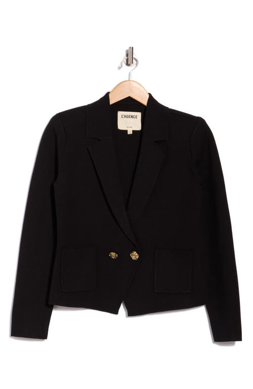 L Agence L'agence Sofia Knit Blazer In Black