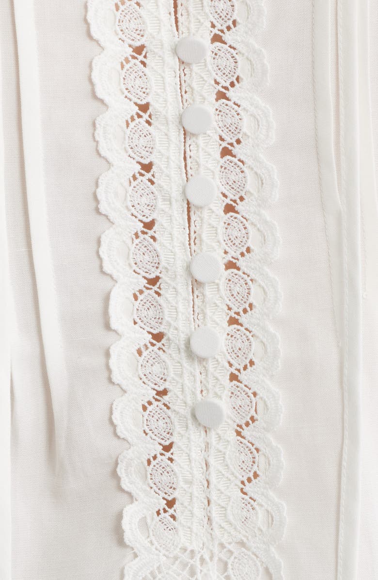 KOBI HALPERIN Juni Linen Shirt, Alternate, color, Ivory