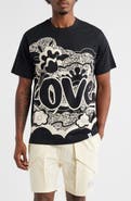 VIC GARCIA WORLD Love Flower Graphic T-Shirt