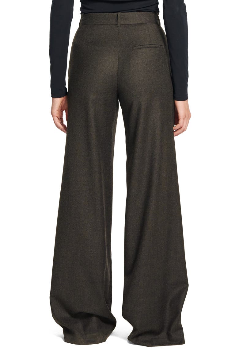 Terena P Virgin Wool Wide Leg Pants, Alternate, color, GREY