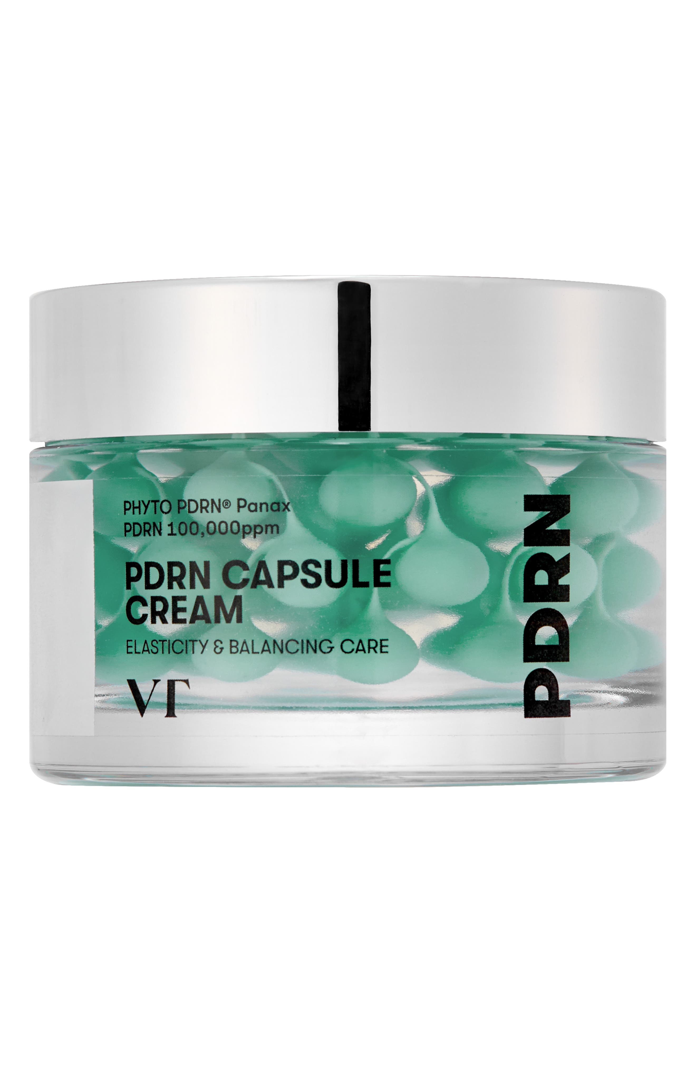 VT COSMETICS PDRN Capsule Cream 100 in Silver/green at Nordstrom, Size 1.69 Oz