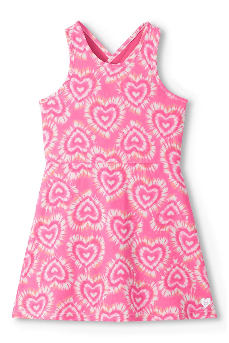 Kids' Candy Hearts Active A-Line Dress, Main, color, PINK