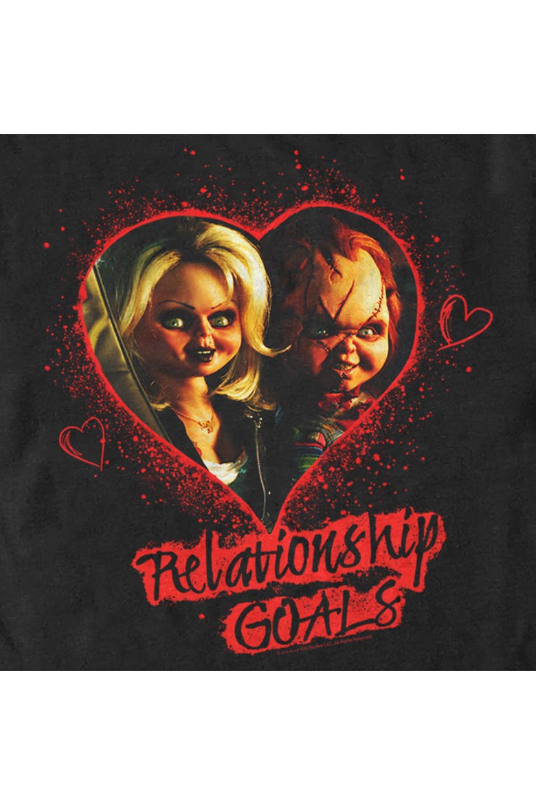 Men's Bride of Chucky Relationship Goals  Graphic T-Shirt, Alternate, color, Black