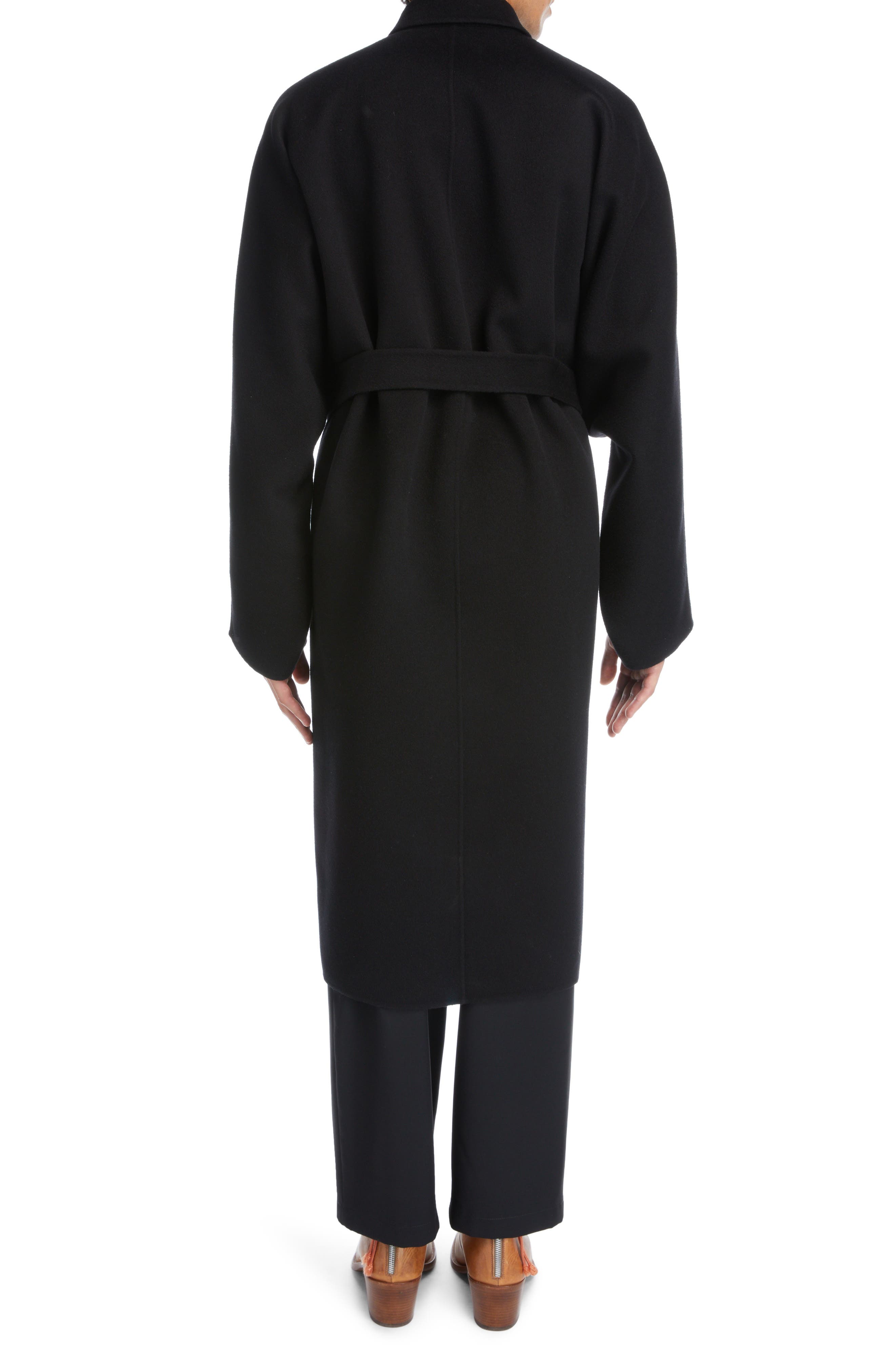 Belted Double Face Wool Coat - image 2