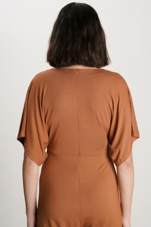 Nom Maternity Filipa Nursing Jumpsuit In Brown