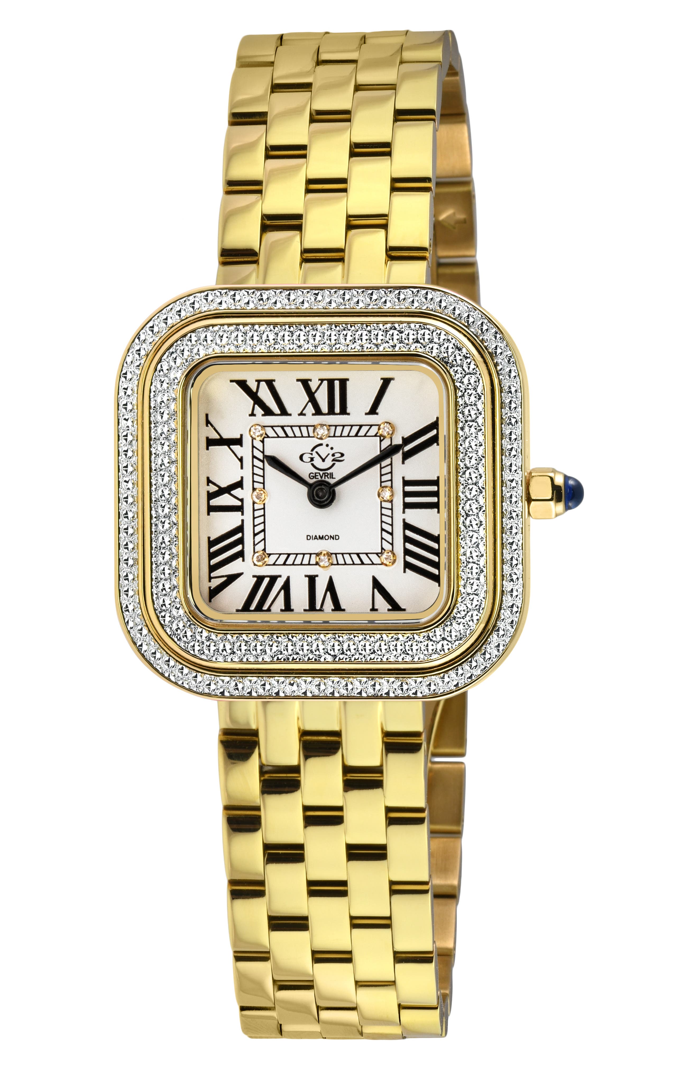 GV2 Bellagio Diamond Swiss Bracelet Watch, 30mm
