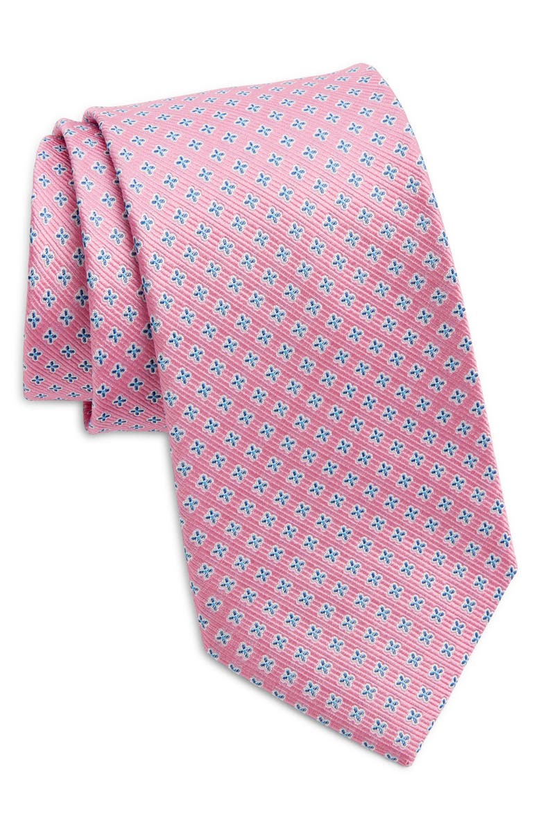 Nordstrom Neat Silk Tie, Main, color, Pink