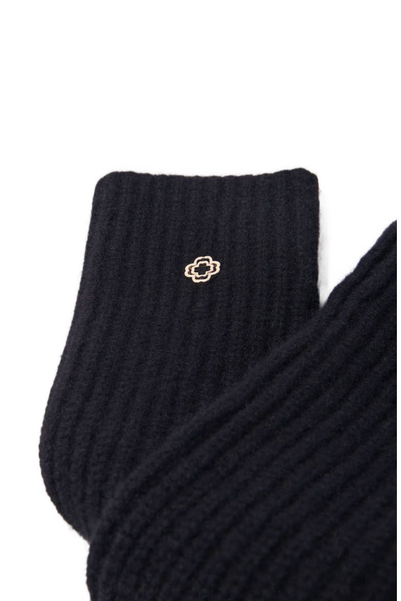 Wool and cashmere mittens, Alternate, color, Black