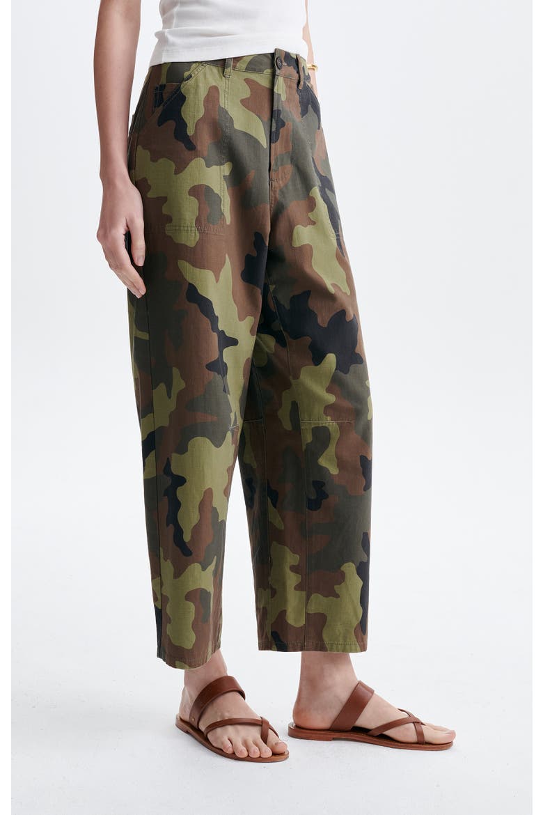 Cargo Wide Leg Trousers, Alternate, color, Militaire