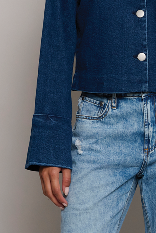 Tt Studios Jane Denim Jacket In Blue
