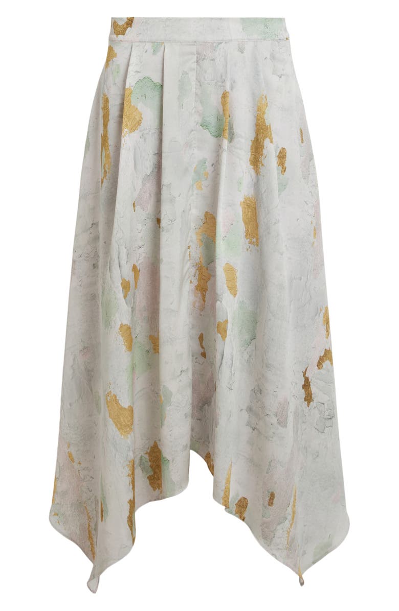 AllSaints Greta Paola Abstract Print Handkerchief Hem Skirt, Alternate, color,