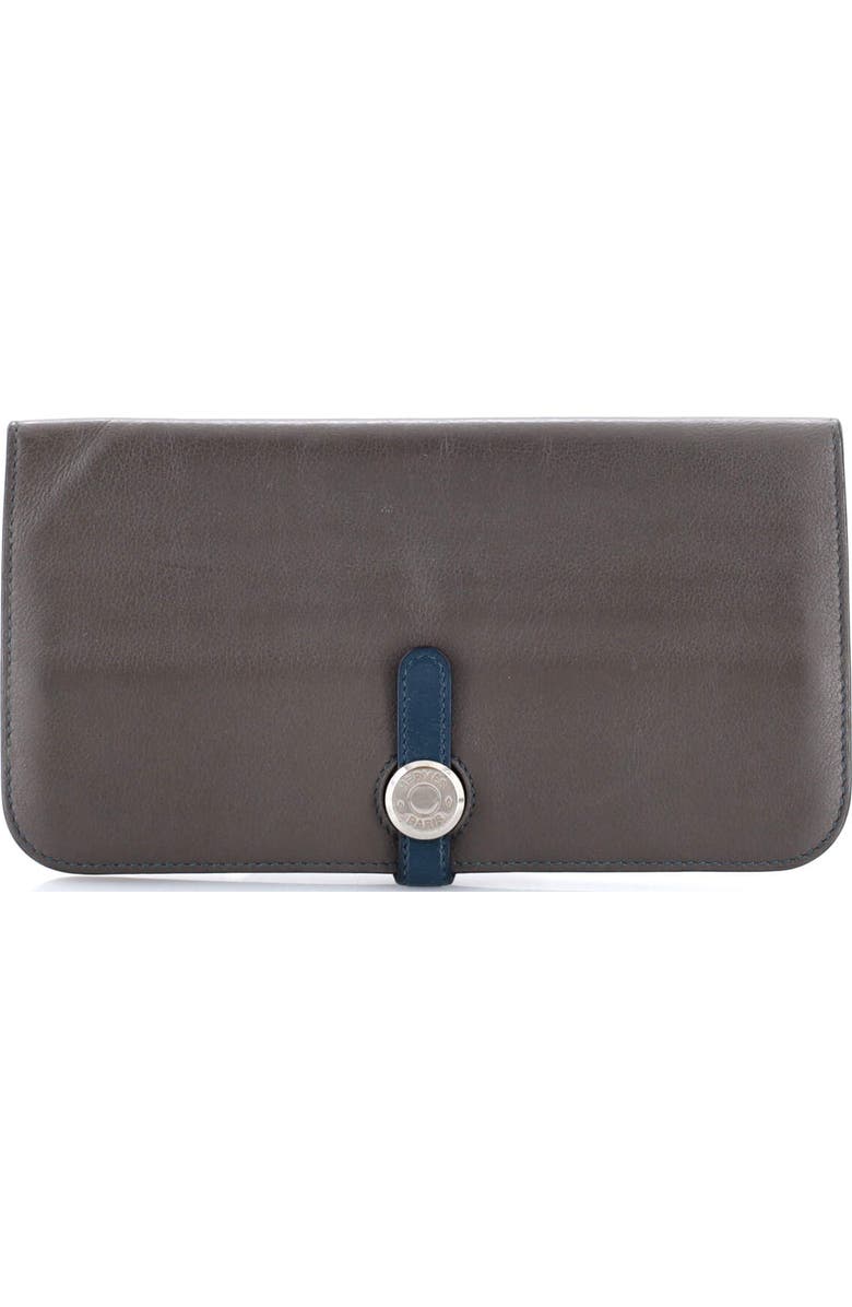 81034712 Dogon Recto Verso Wallet Leather, Main, color, Etain