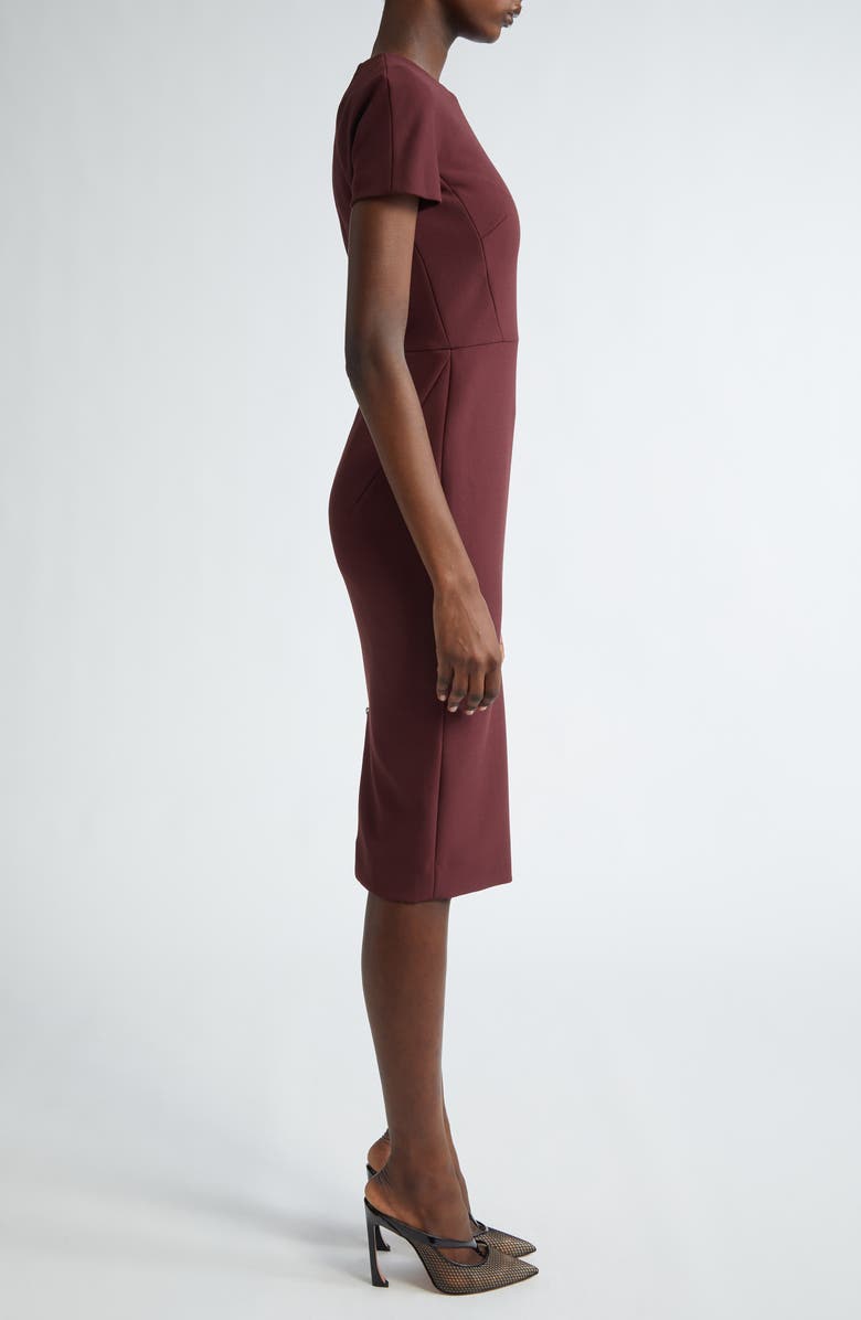 Victoria Beckham Stretch Crepe Sheath Dress, Alternate, color, 