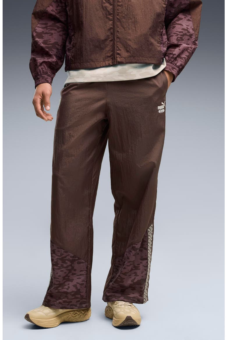 x FMRF x Salehe Bembury Warm-Up Pants (Nordstrom Exclusive), Main, color, CHOCOLATE BROWN