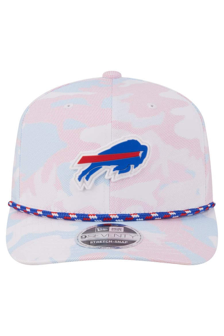 Men's New Era  White Buffalo Bills Camo Rope 9SEVENTY Adjustable Hat, Alternate, color, White
