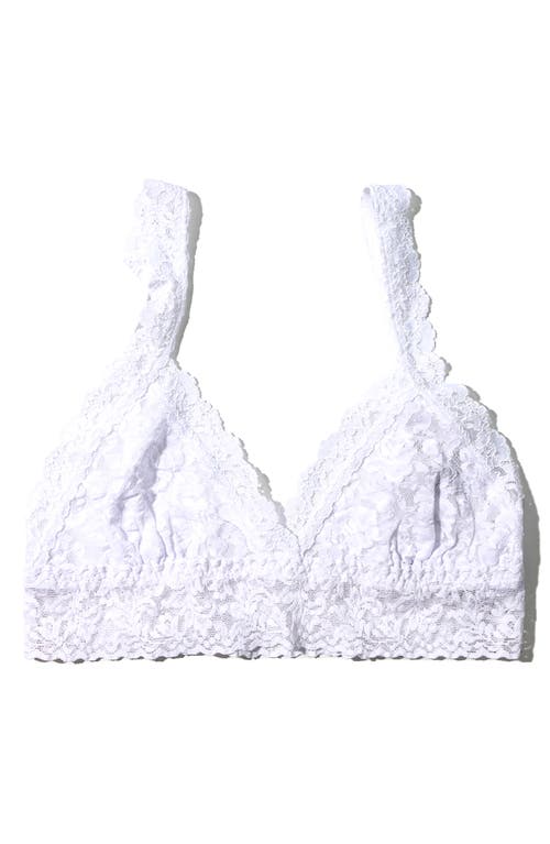 Hanky Panky Signature Lace Crossover Bralette In White