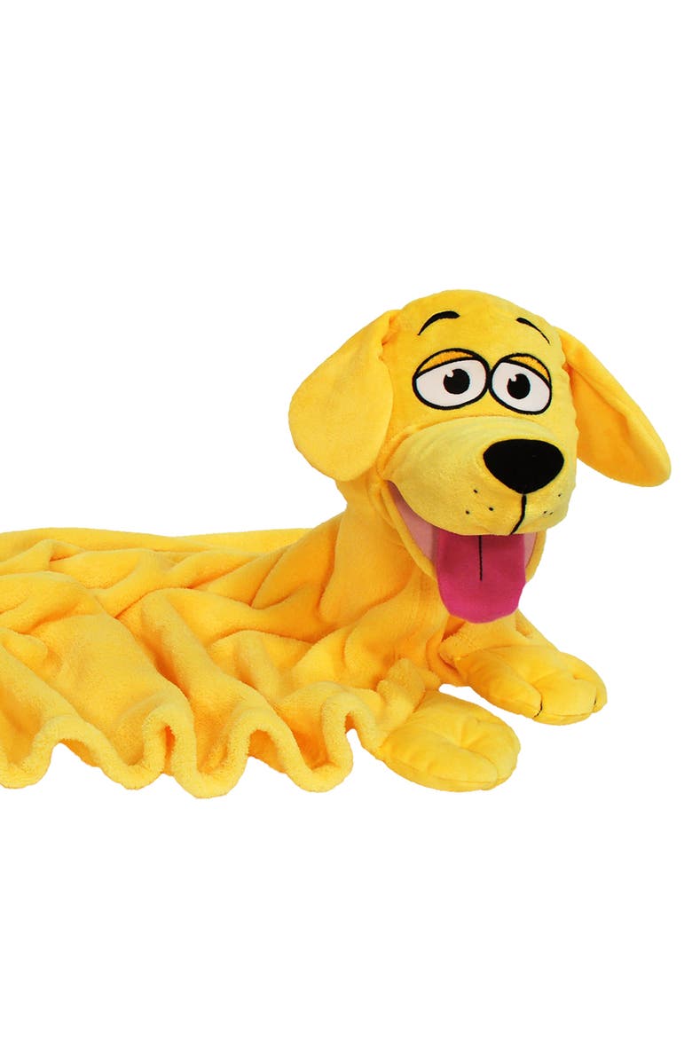 Cuddleuppets Dog 2 In 1 Plush Puppet and Blanket, Alternate, color, Multicolored