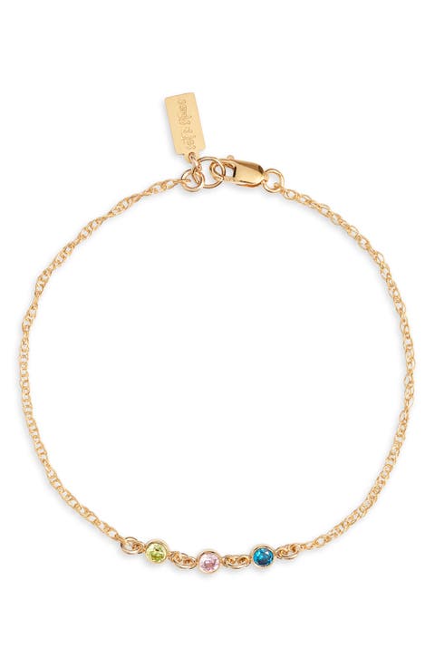 Multi Birthstone Bracelet