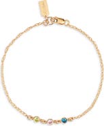 Set & Stones Multi Birthstone Bracelet