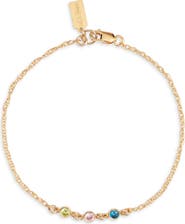 Set & Stones Multi Birthstone Bracelet