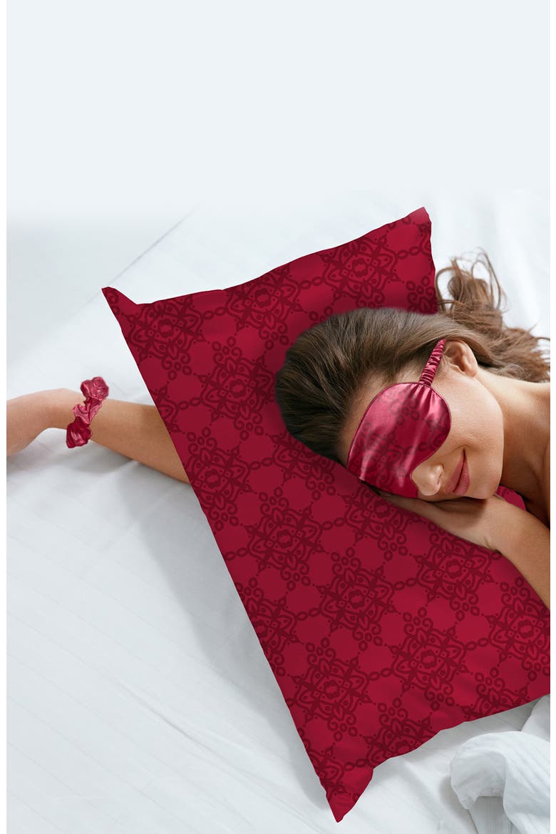 Satin Sleep 5-Piece Set, Alternate, color, MAGENTAVERSE