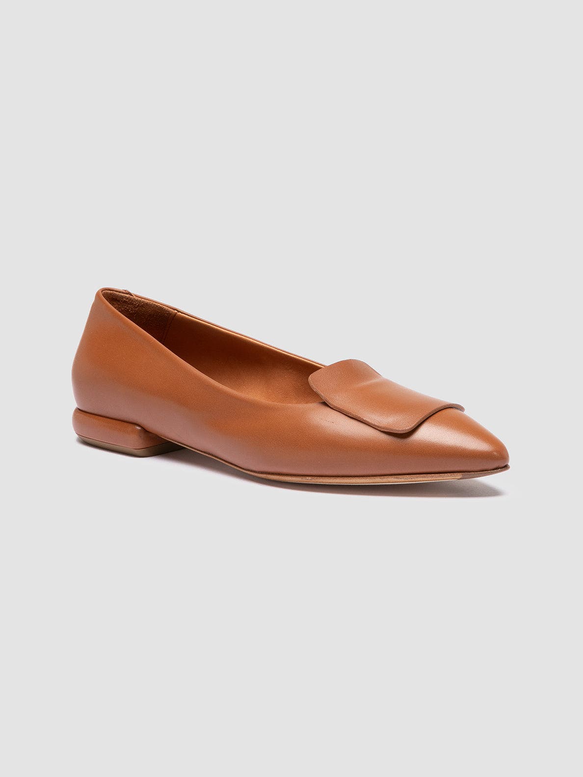 Officine Creative Sue 006 Leather Ballet Flats, Alternate, color, Light Brown