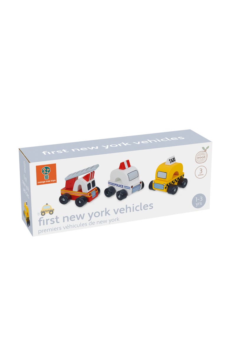 ORANGE TREE TOYS First Trucks New York Vehicles, 3 Push Cars, Toddlers & Kids, Alternate, color, Multicolored
