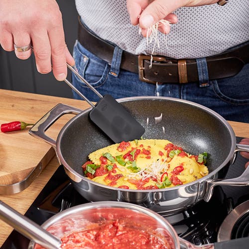 Rosle Stainless Steel & Silicone Flexible Spatula, 10-inch In Silver