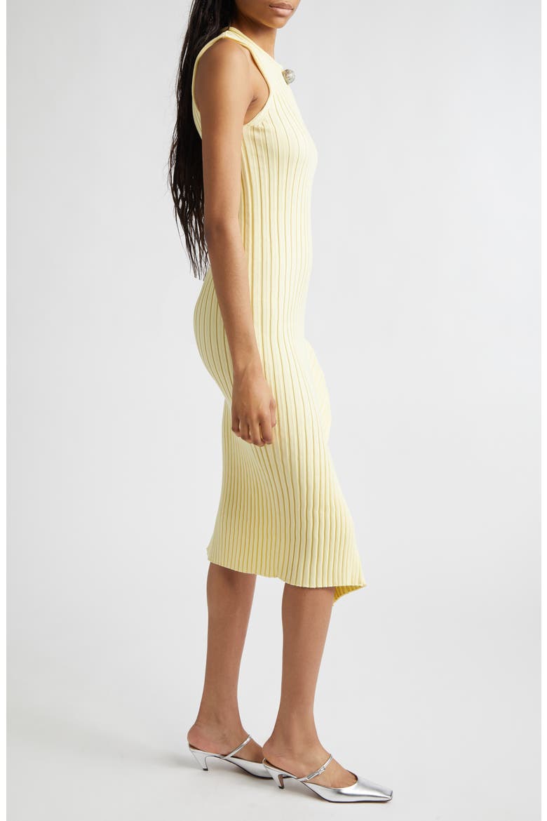 Rib Organic Cotton Tank Dress, Alternate, color, LIGHT YELLOW