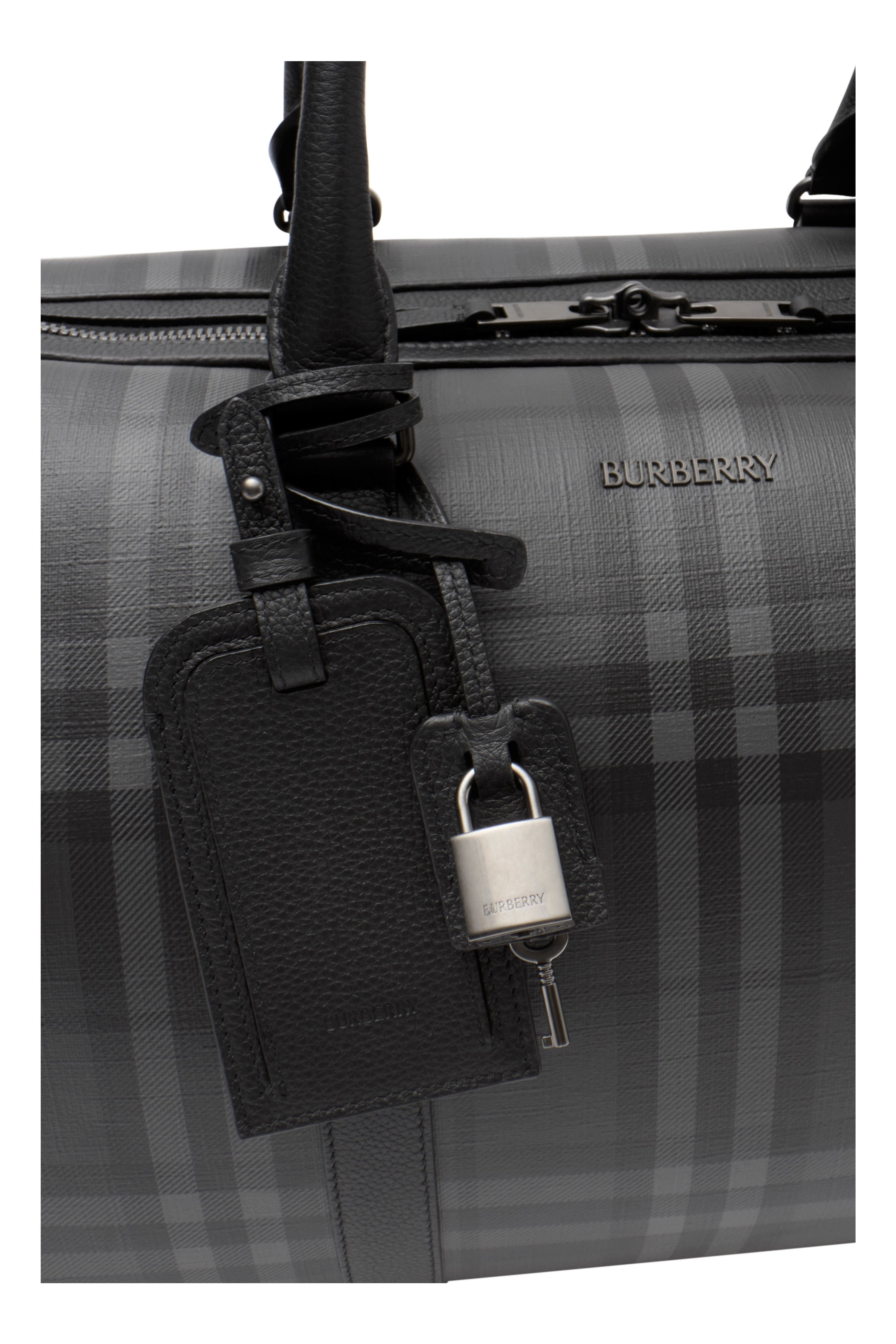 City Check Holdall, Alternate, color, Iron grey