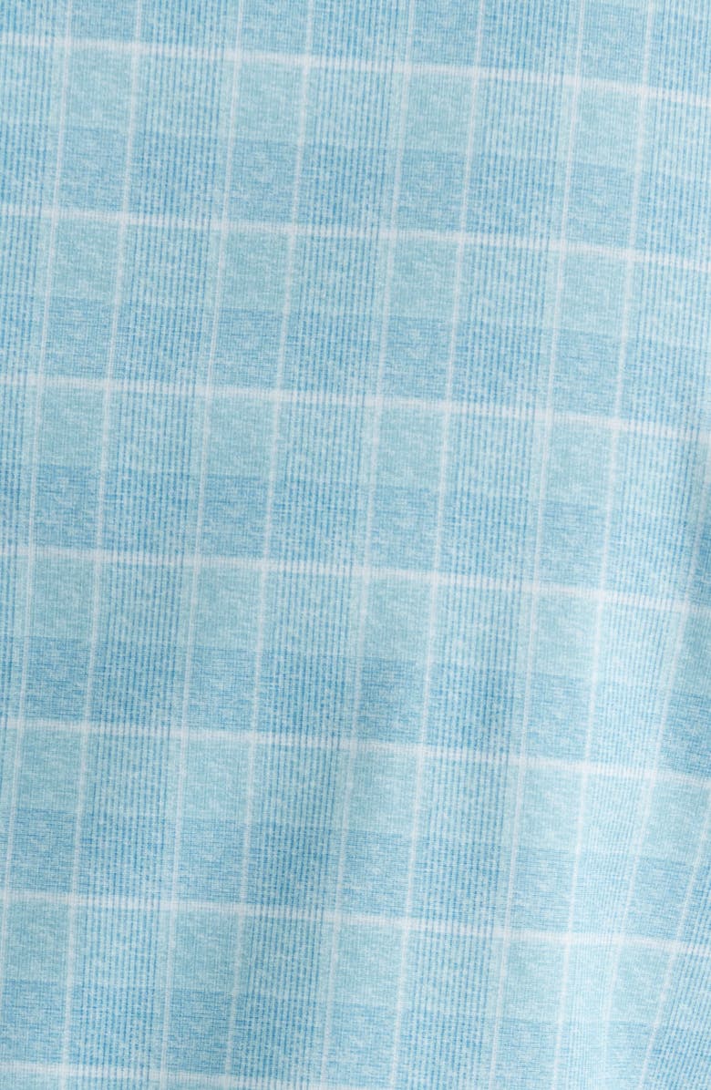 Bugatchi James OoohCotton<sup>®</sup> Check Print Button-Up Shirt, Alternate, color, Teal