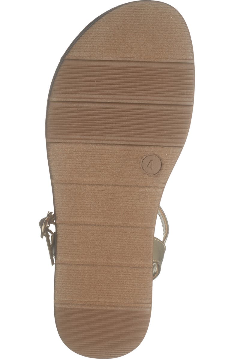 Steve Madden Kids' Tangle Ankle Strap Flat Sandal, Alternate, color, Gold