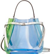 Tory Burch Romy Colorblock Clear Bucket Bag
