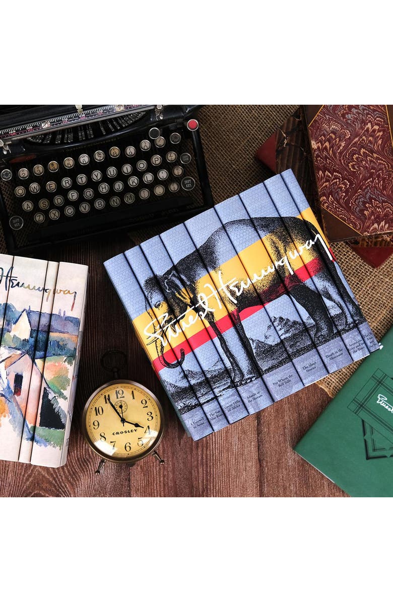 Juniper Books Ernest Hemingway Elephant Book Set, Alternate, color, Grey
