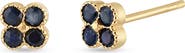 Bony Levy 18K Gold El Mar Gemstone Clover Stud Earrings (Online Trunk Show)