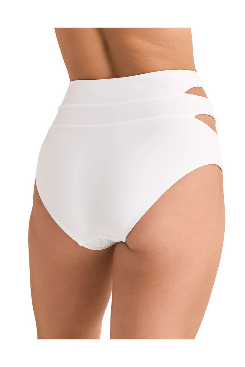 Demi Swimwear High Waist Bikini Bottom, Alternate, color, White