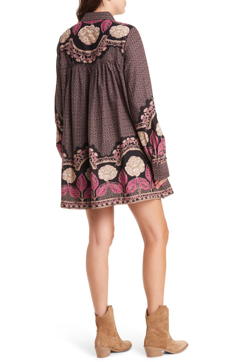 Free People Smell the Roses Long Sleeve Cotton Shirtdress, Alternate, color,