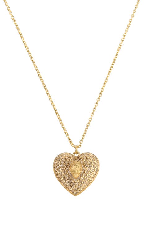 KURT GEIGER KURT GEIGER LONDON PAVÉ HEART PENDANT NECKLACE