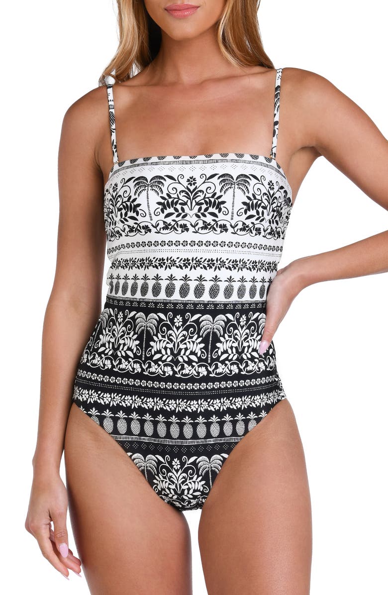 Sunshine 79 Ivory Coast Bandeau One-Piece Swimsuit, Alternate, color, Ivory