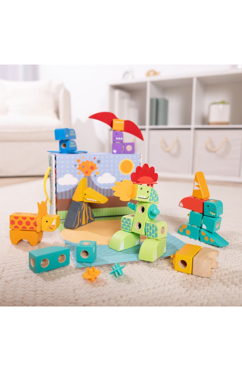 Melissa & Doug Blockables Dinos 69-Piece Snap & Play Set, Alternate, color, 