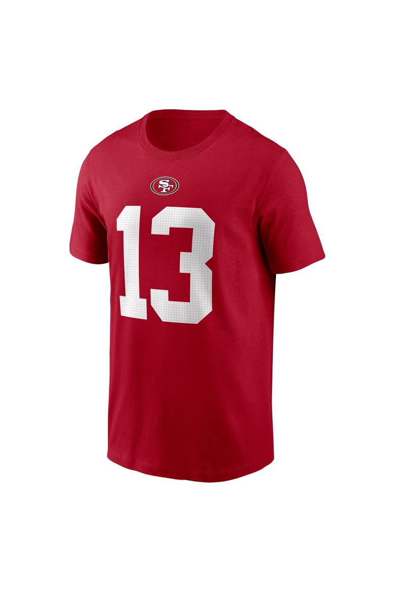 Men's Nike Brock Purdy Scarlet San Francisco 49ers Player Name & Number T-Shirt, Alternate, color, Scarlet