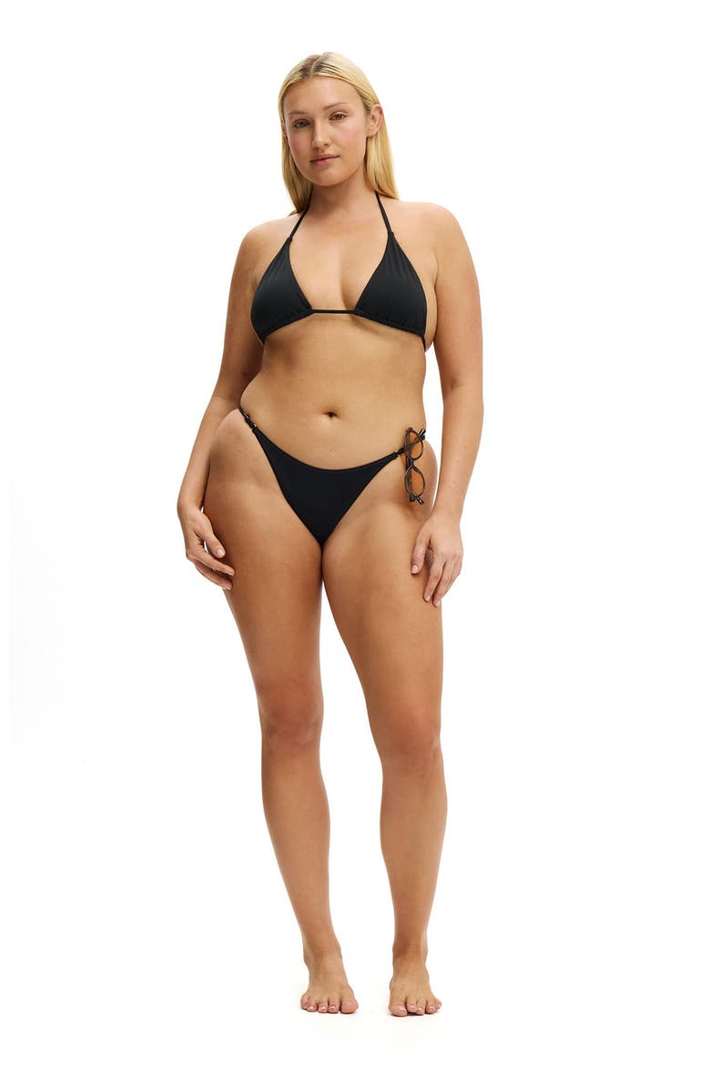 Women's Micro String Thong Bikini Bottom, Main, color, Black