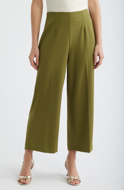Pull-On Crop Wide Leg Pants (Regular & Petite)