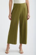 Anne Klein Pull-On Crop Wide Leg Pants